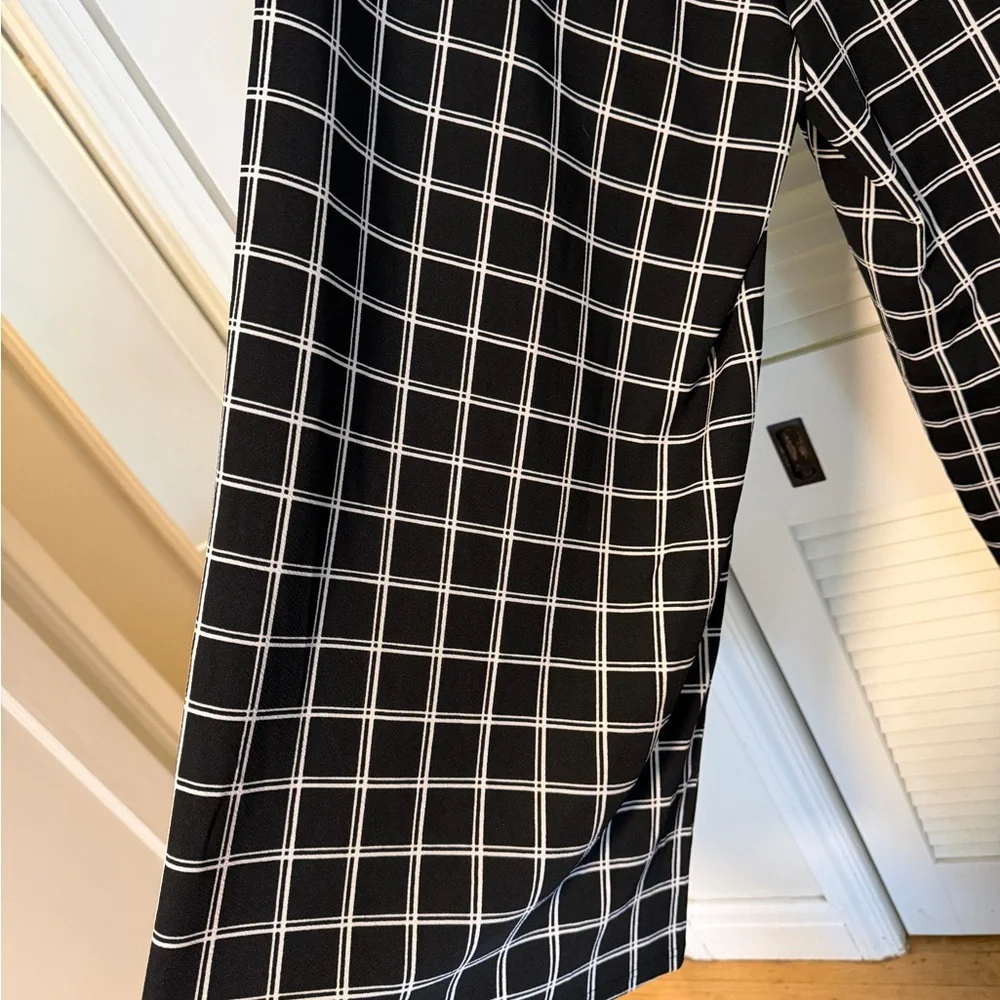 BloomChic Black and Gray Plaid Pants - Picture 4 of 6